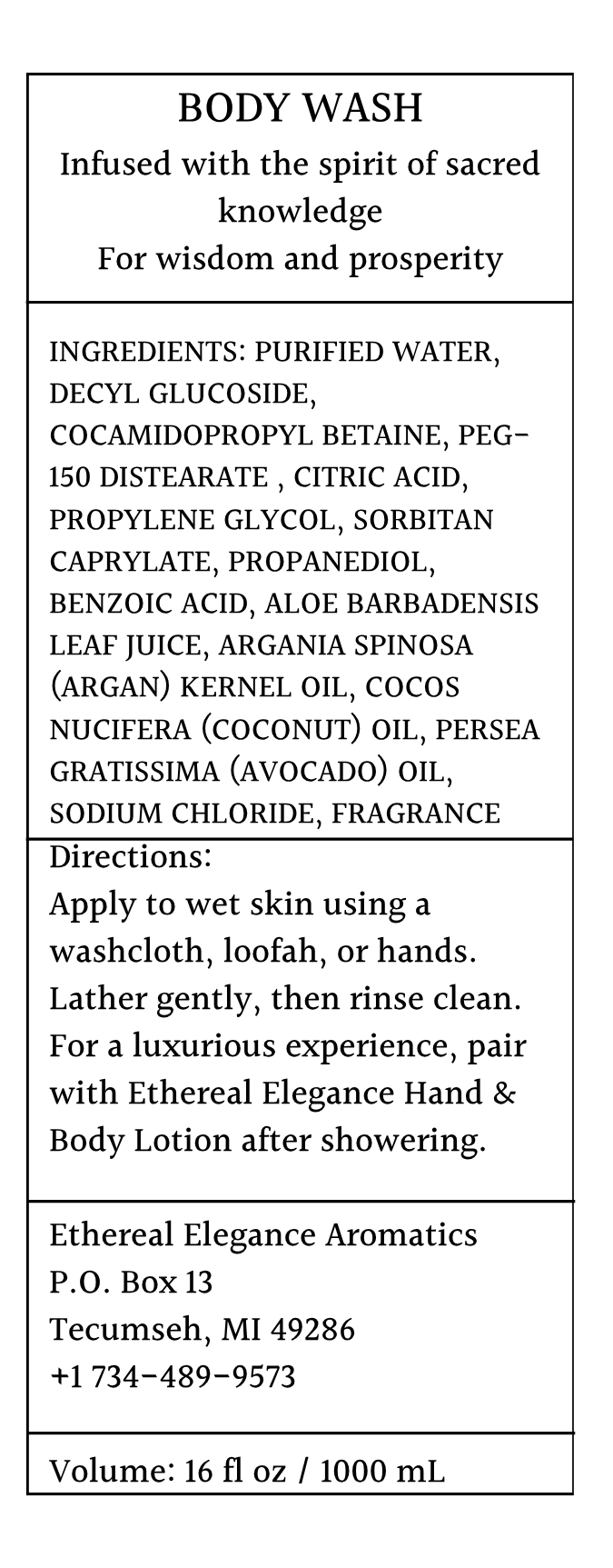 Well of Mímir Body Wash - Sacred Wisdom